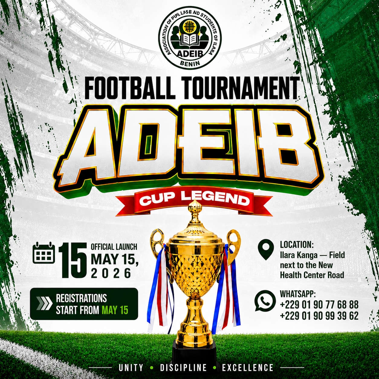 English poster Tournoi ADEIB
